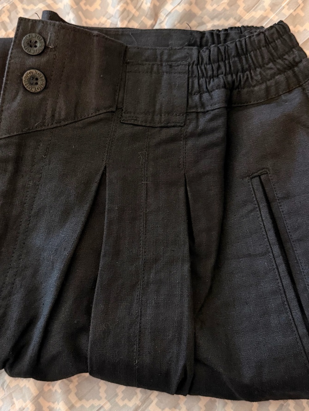 Vintage Gitano High Waist Tapered Ramie
Cotton Pants Black 16 EUC - Picture 6 of 12